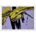 YELLOW AND GREEN BRUSHSTROKES 1966 Framed Poster | Roy Lichtenstein Framed Prints Wall Art | Roy Lichtenstein Shop