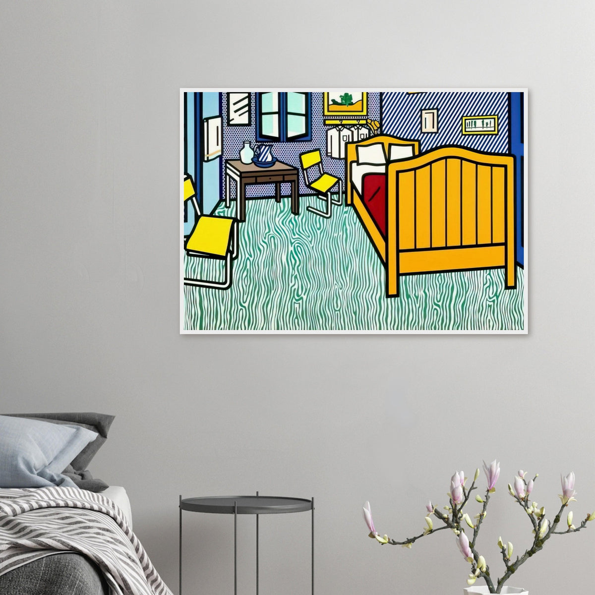 BEDROOM AT ARLES 1992 Framed Poster | Roy Lichtenstein Framed Prints Wall Art | Roy Lichtenstein Shop