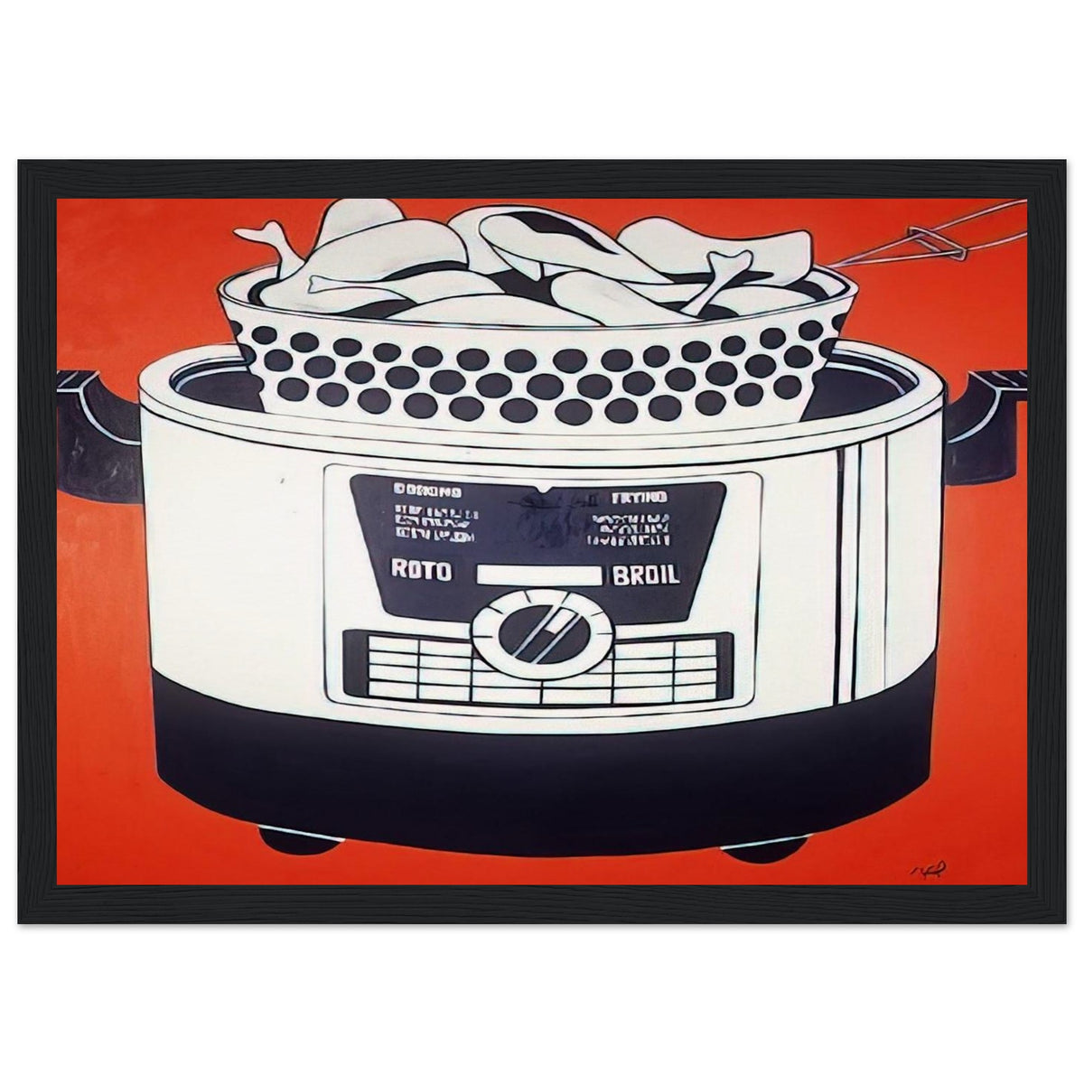 ROTO BROIL 1961 Framed Poster | Roy Lichtenstein Framed Prints Wall Art | Roy Lichtenstein Shop
