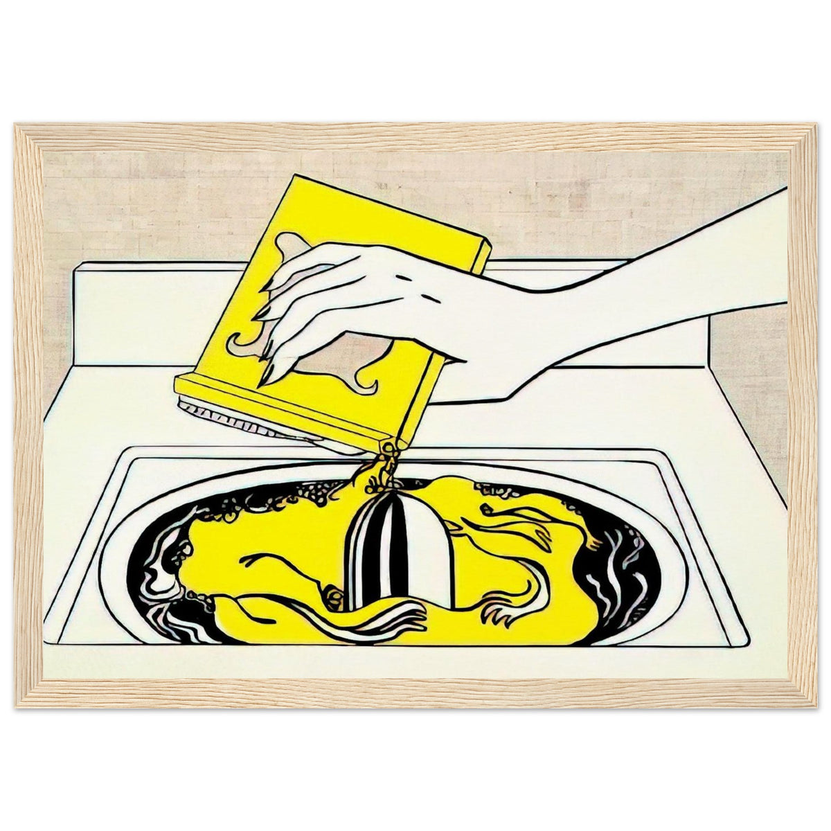 WASHING MACHINE 1961 Framed Poster | Roy Lichtenstein Framed Prints Wall Art | Roy Lichtenstein Shop