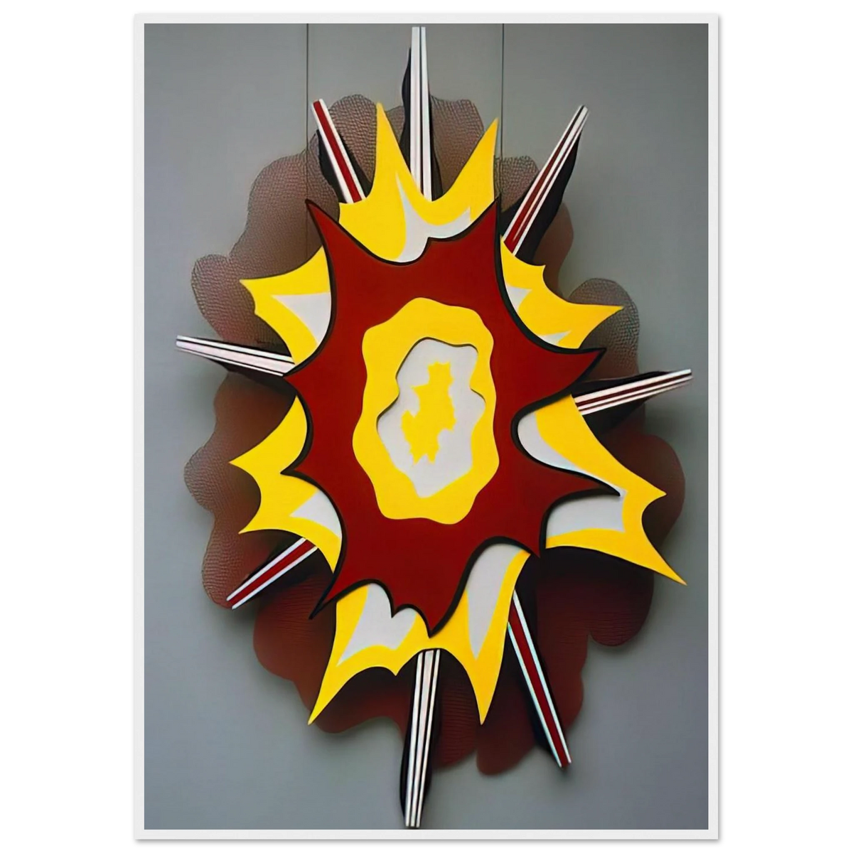 EXPLOSION I 1965 Framed Poster | Roy Lichtenstein Framed Prints Wall Art | Roy Lichtenstein Shop