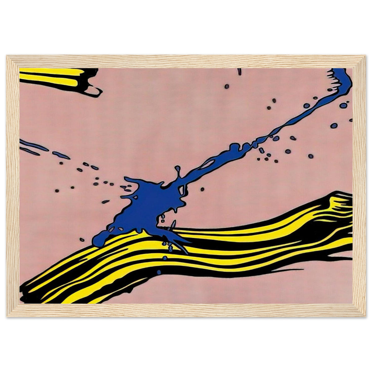 BRUSHSTROKE WITH SPATTER 1966 Framed Poster | Roy Lichtenstein Framed Prints Wall Art | Roy Lichtenstein Shop