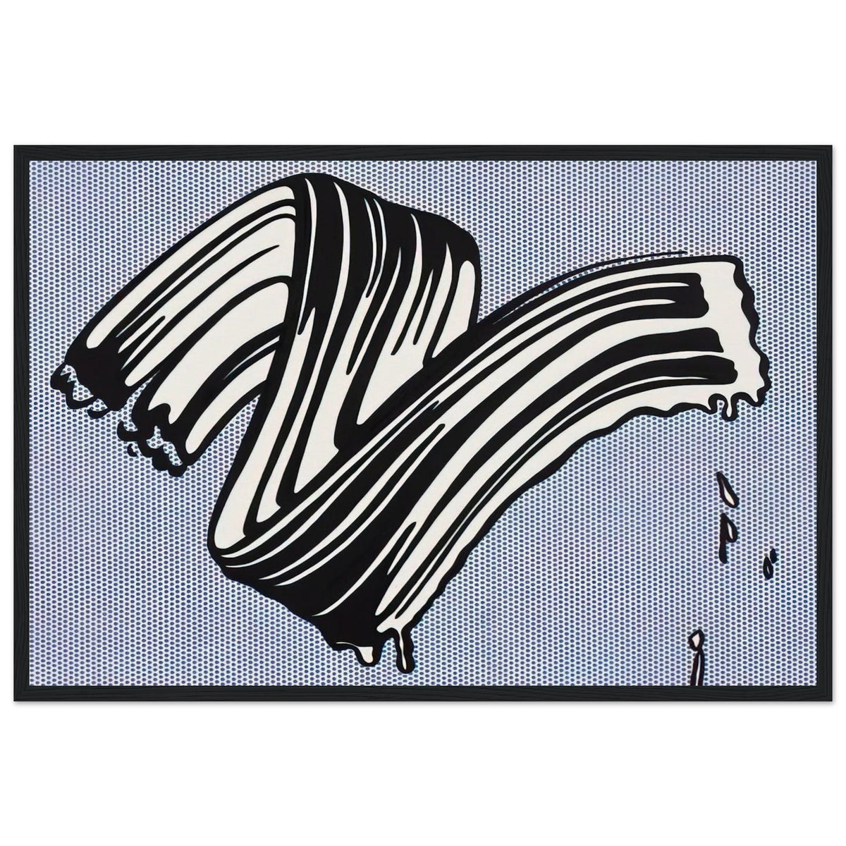 WHITE BRUSHSTROKE I 1965 Framed Poster | Roy Lichtenstein Framed Prints Wall Art | Roy Lichtenstein Shop