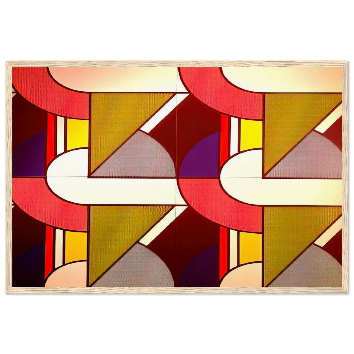 MODULAR PAINTING WITH FOUR PANELS 2 1969 Framed Poster | Roy Lichtenstein Framed Prints Wall Art | Roy Lichtenstein Shop