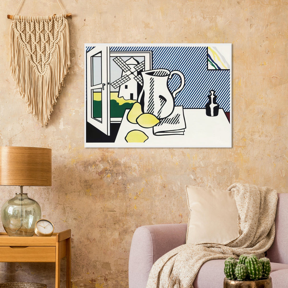 STILL LIFE WITH WINDMILL 1974 Framed Poster | Roy Lichtenstein Framed Prints Wall Art | Roy Lichtenstein Shop
