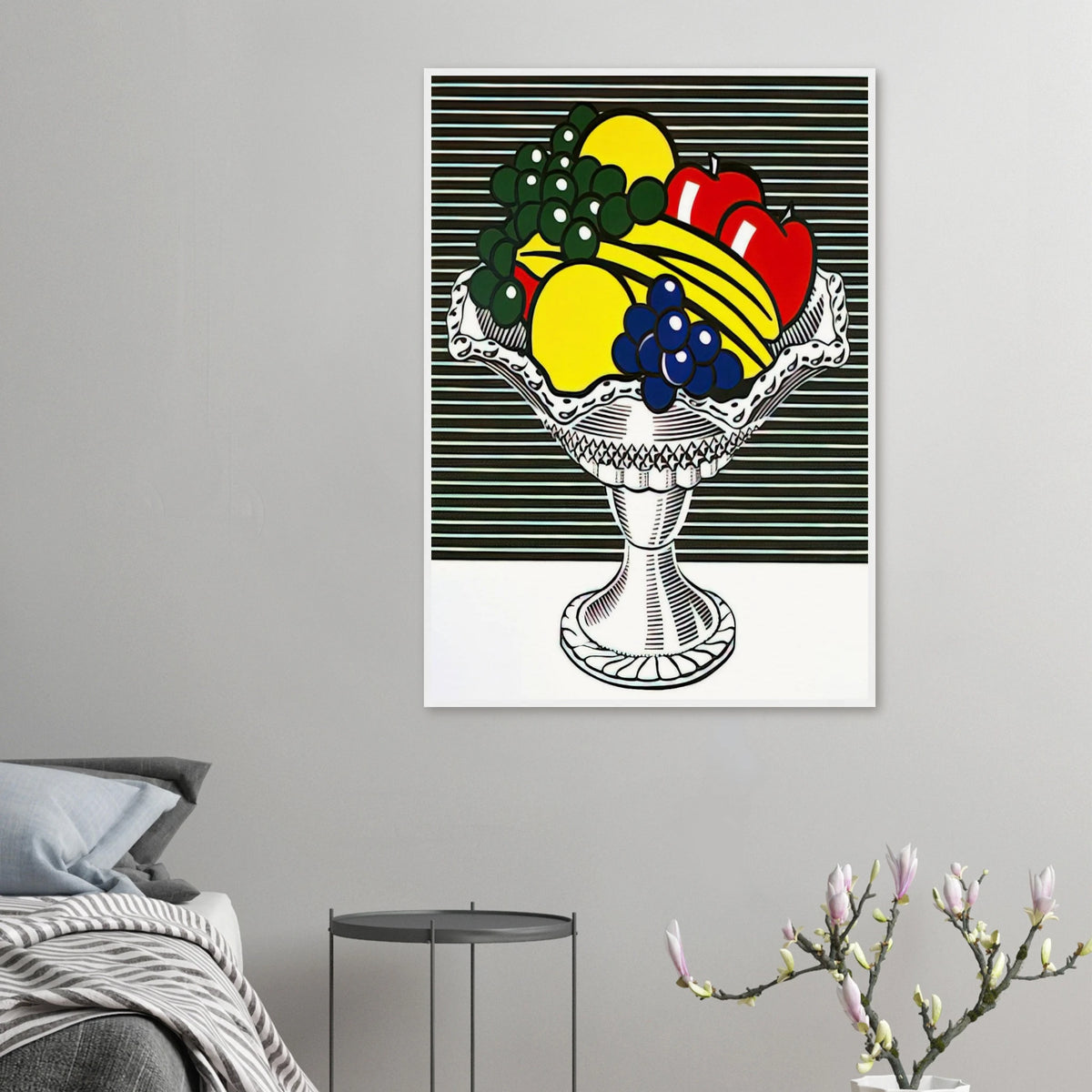 STILL LIFE WITH CRYSTAL BOWL 1973 Framed Poster | Roy Lichtenstein Framed Prints Wall Art | Roy Lichtenstein Shop
