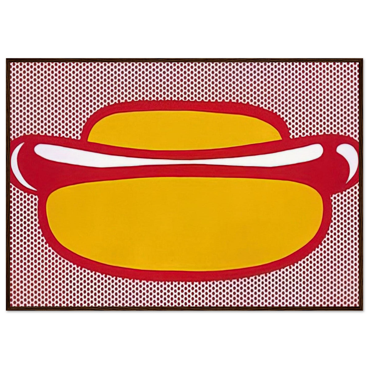 HOT DOG 1964 Framed Poster | Roy Lichtenstein Framed Prints Wall Art | Roy Lichtenstein Shop