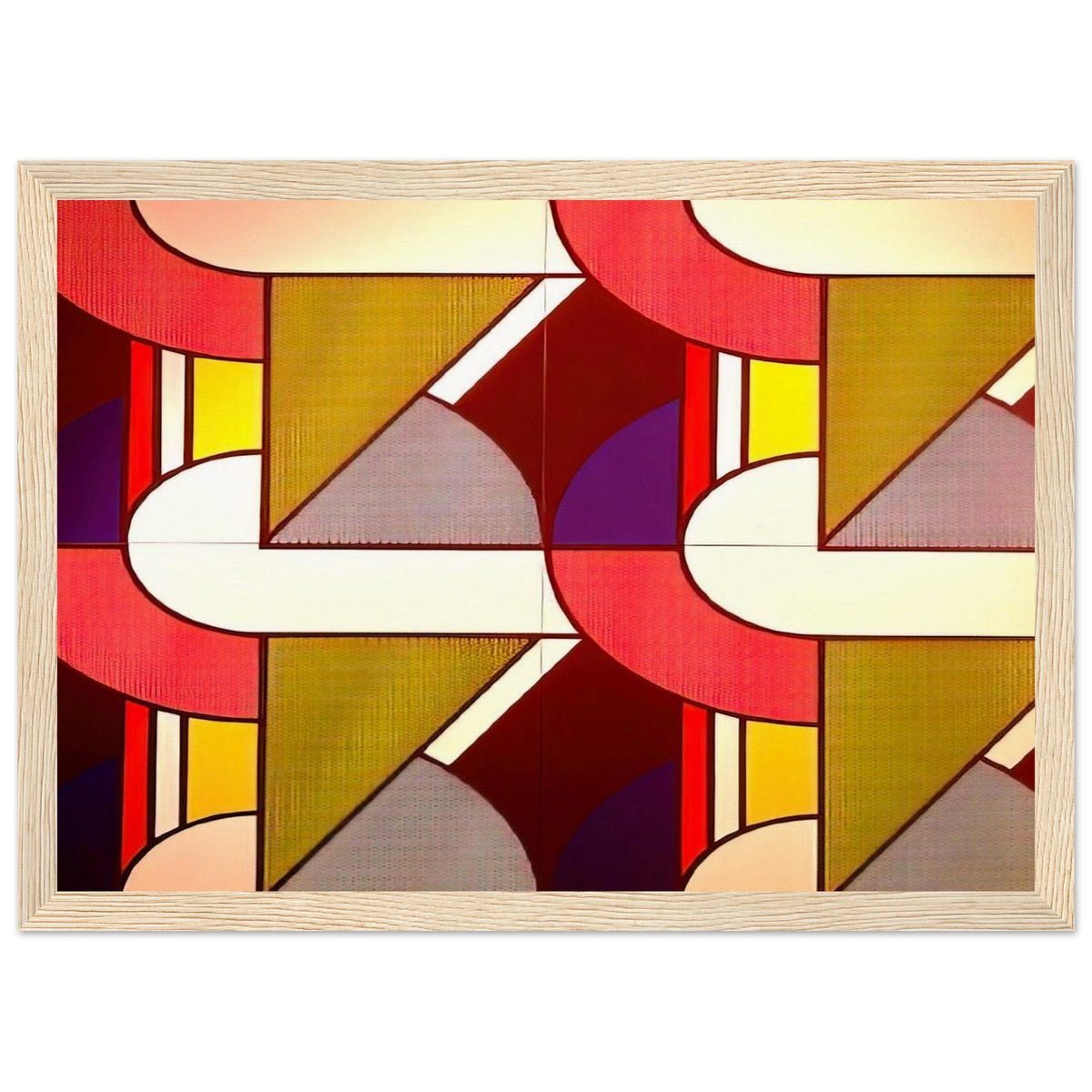 MODULAR PAINTING WITH FOUR PANELS 2 1969 Framed Poster | Roy Lichtenstein Framed Prints Wall Art | Roy Lichtenstein Shop