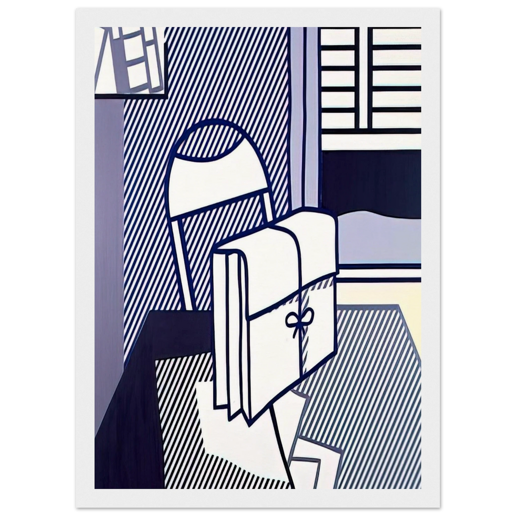STILL LIFE WITH DOSSIER 1976 Framed Poster | Roy Lichtenstein Framed Prints Wall Art | Roy Lichtenstein Shop