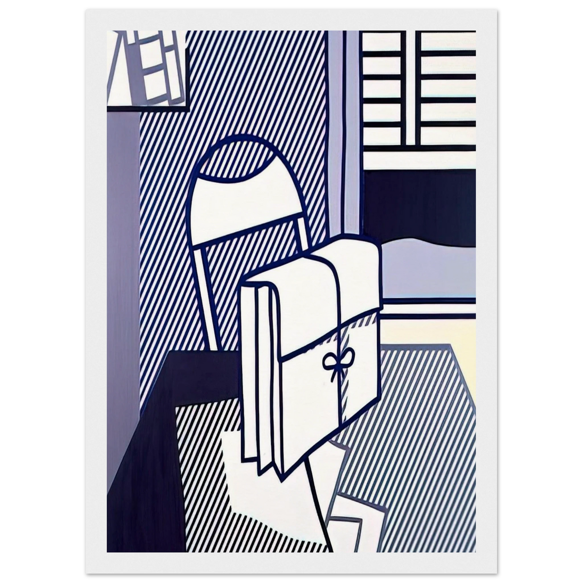 STILL LIFE WITH DOSSIER 1976 Framed Poster | Roy Lichtenstein Framed Prints Wall Art | Roy Lichtenstein Shop