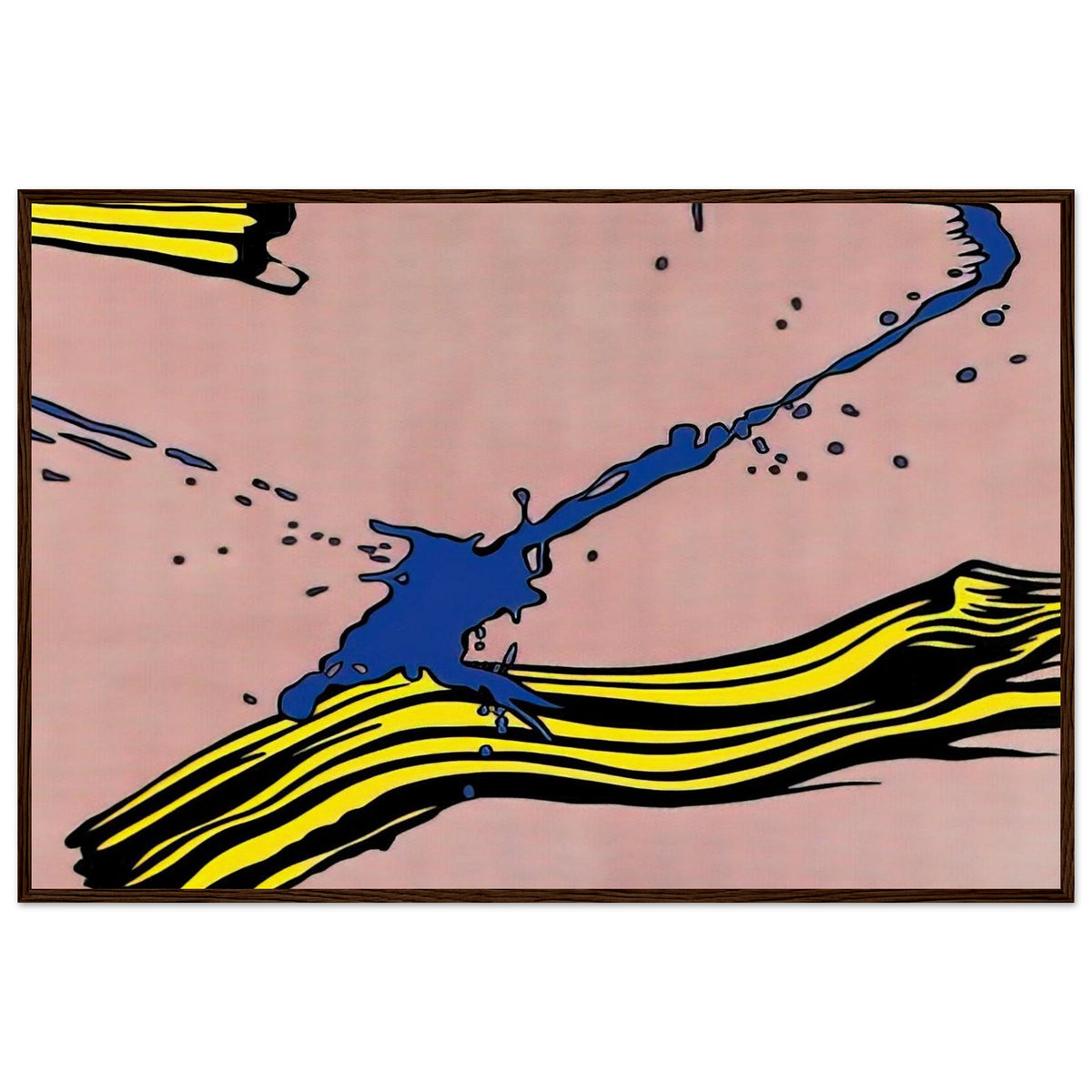 BRUSHSTROKE WITH SPATTER 1966 Framed Poster | Roy Lichtenstein Framed Prints Wall Art | Roy Lichtenstein Shop