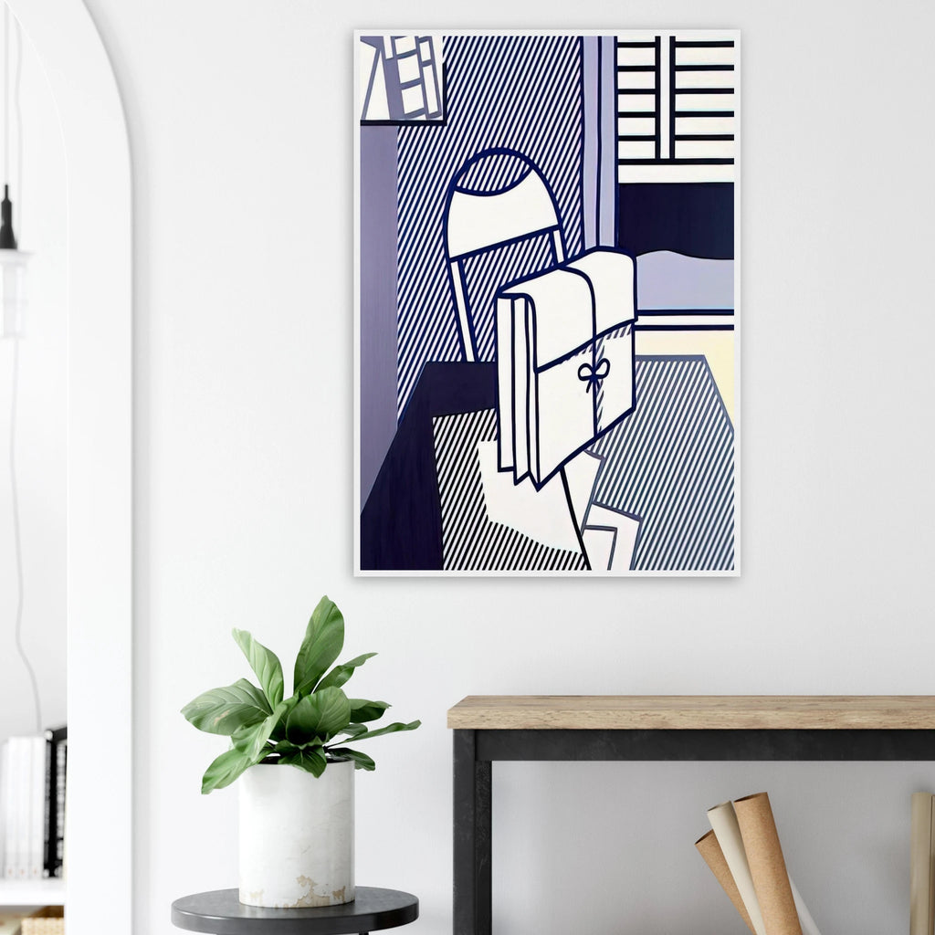 STILL LIFE WITH DOSSIER 1976 Framed Poster | Roy Lichtenstein Framed Prints Wall Art | Roy Lichtenstein Shop