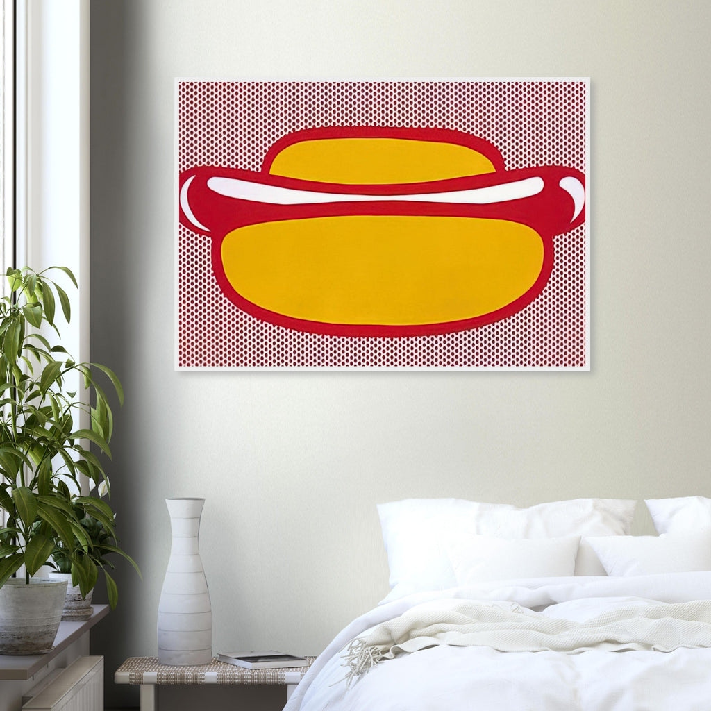 HOT DOG 1964 Framed Poster | Roy Lichtenstein Framed Prints Wall Art | Roy Lichtenstein Shop
