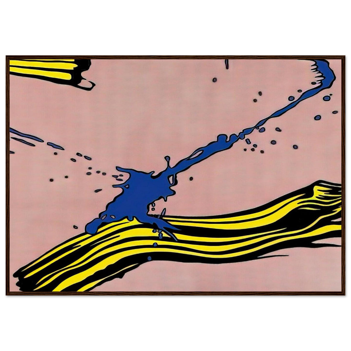 BRUSHSTROKE WITH SPATTER 1966 Framed Poster | Roy Lichtenstein Framed Prints Wall Art | Roy Lichtenstein Shop