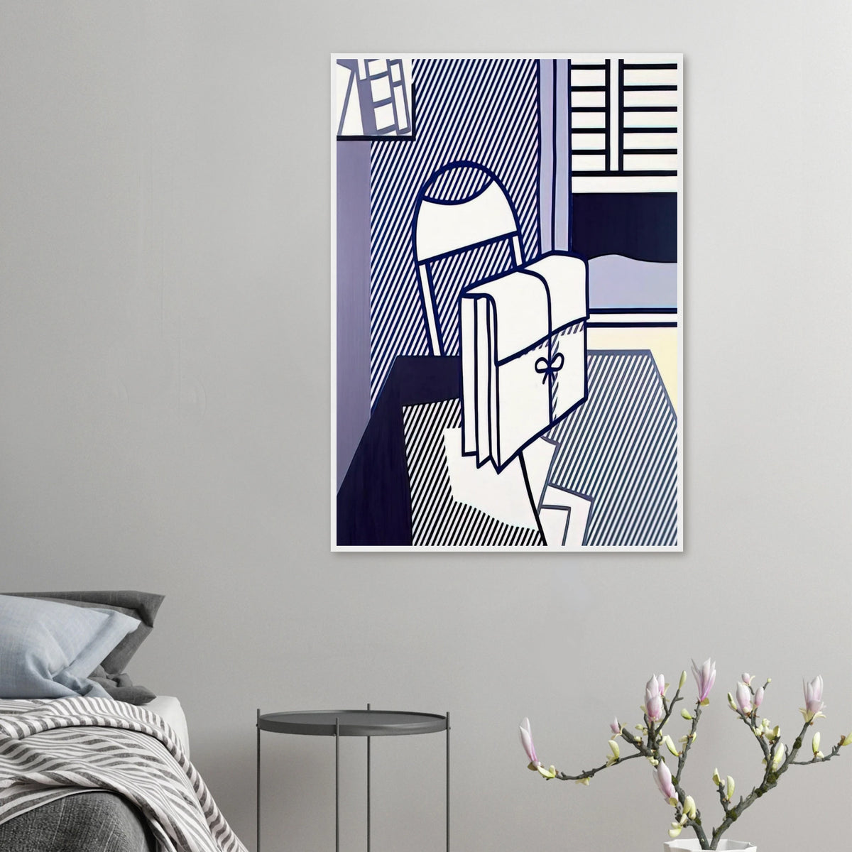 STILL LIFE WITH DOSSIER 1976 Framed Poster | Roy Lichtenstein Framed Prints Wall Art | Roy Lichtenstein Shop