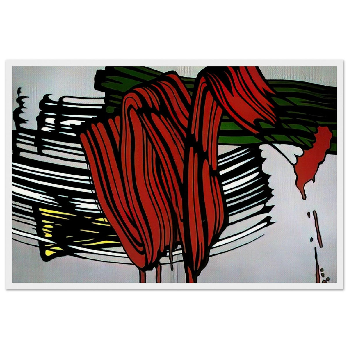 BIG PAINTING NO 6 1965 1 Framed Poster | Roy Lichtenstein Framed Prints Wall Art | Roy Lichtenstein Shop