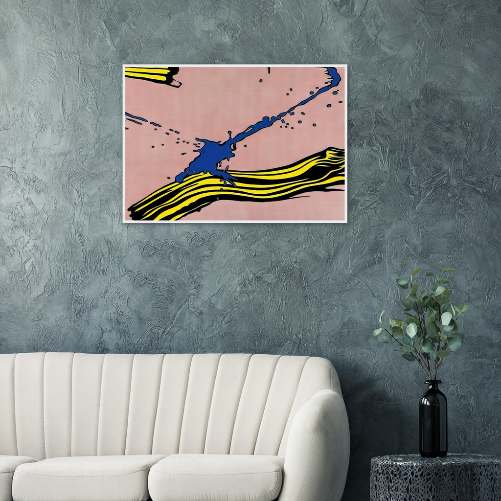 BRUSHSTROKE WITH SPATTER 1966 Framed Poster | Roy Lichtenstein Framed Prints Wall Art | Roy Lichtenstein Shop