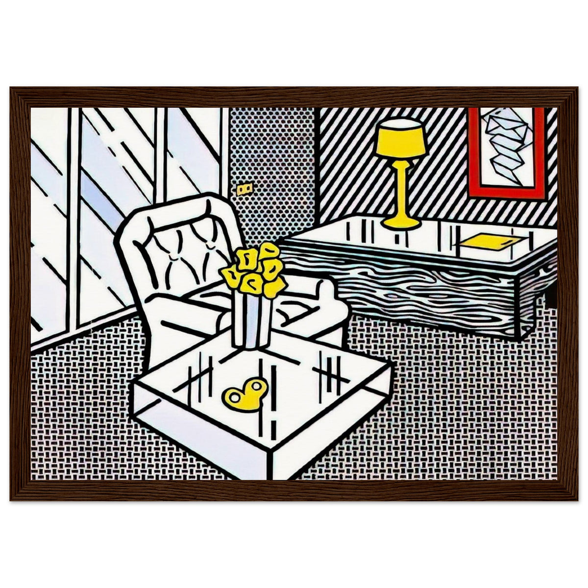 THE DEN 1990 Framed Poster | Roy Lichtenstein Framed Prints Wall Art | Roy Lichtenstein Shop