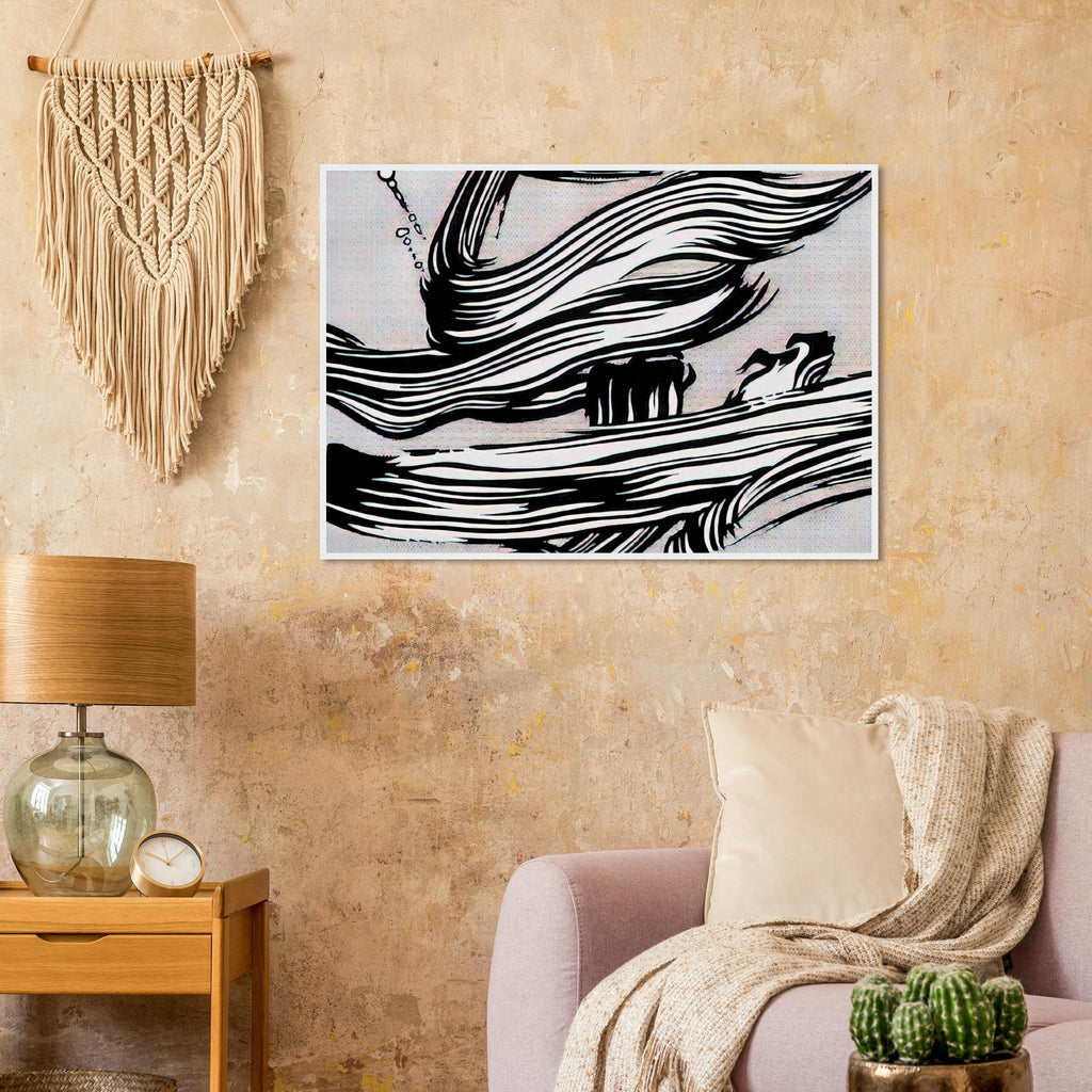 BRUSHSTROKES 1968 Framed Poster | Roy Lichtenstein Framed Prints Wall Art | Roy Lichtenstein Shop