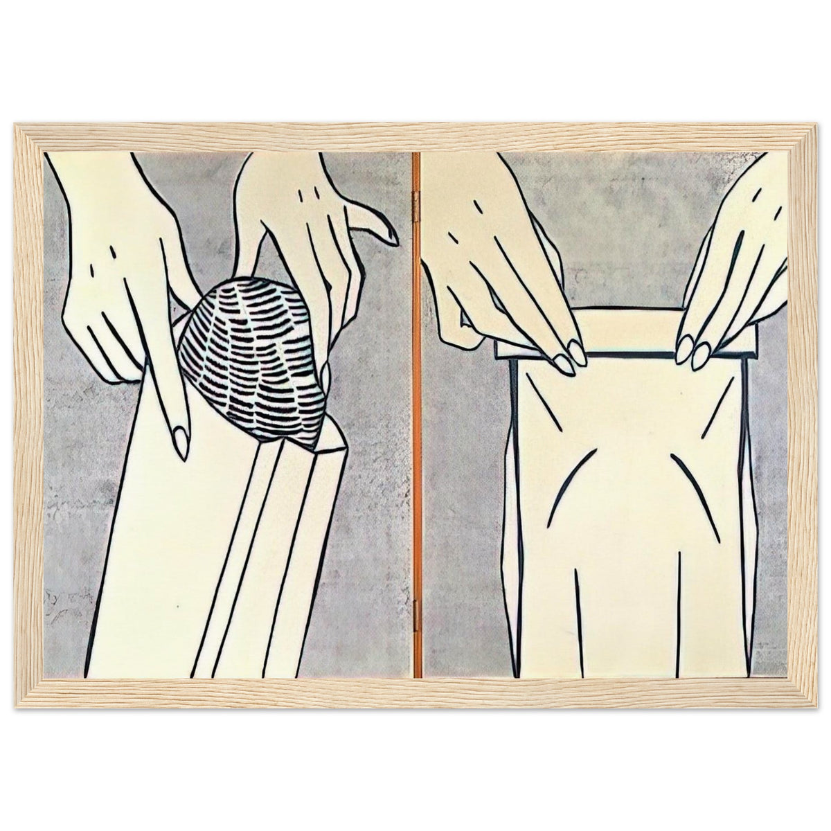 BREAD IN BAG 1961 Framed Poster | Roy Lichtenstein Framed Prints Wall Art | Roy Lichtenstein Shop