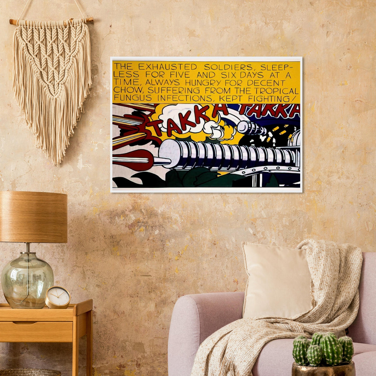 TAKKA TAKKA 1962 Framed Poster | Roy Lichtenstein Framed Prints Wall Art | Roy Lichtenstein Shop