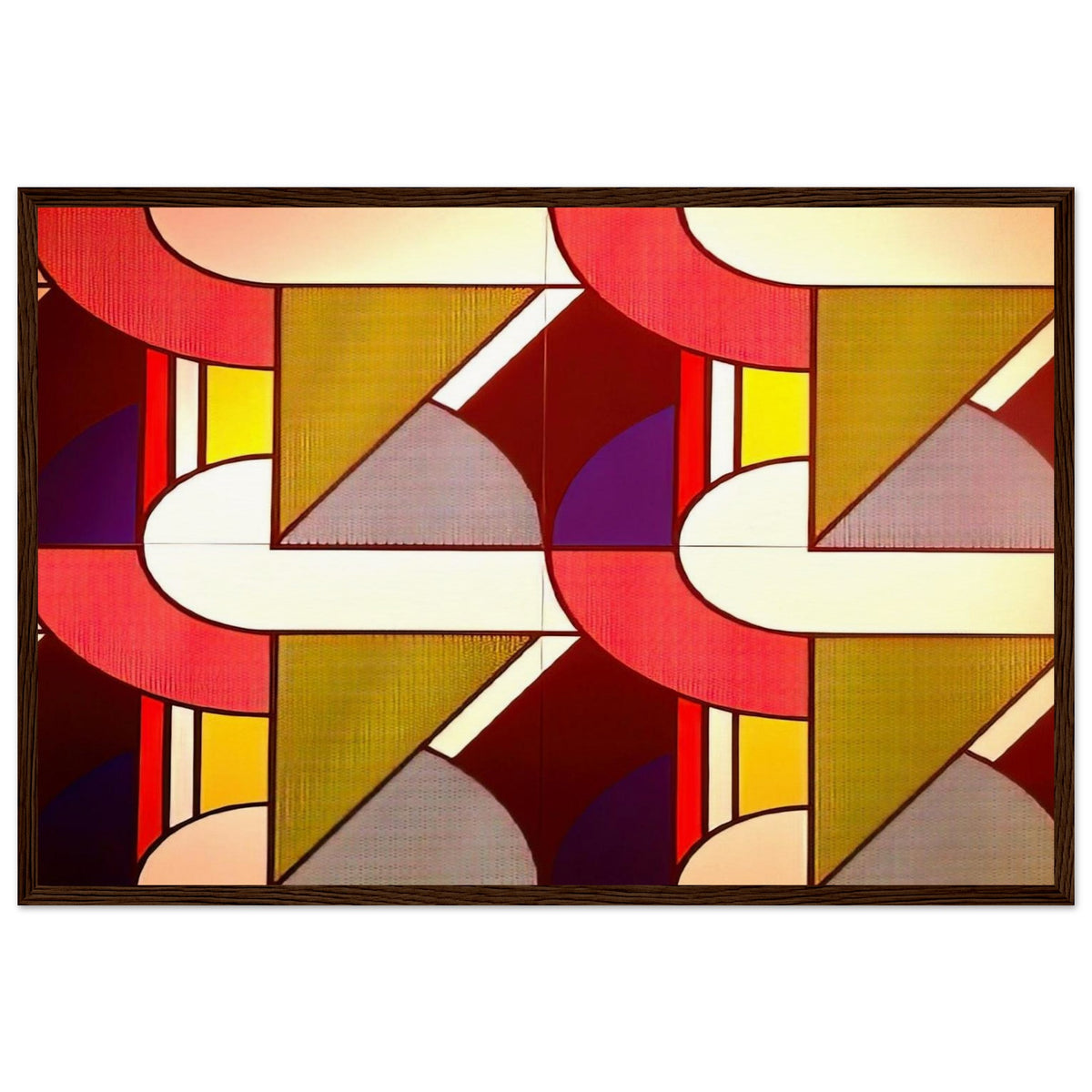 MODULAR PAINTING WITH FOUR PANELS 2 1969 Framed Poster | Roy Lichtenstein Framed Prints Wall Art | Roy Lichtenstein Shop