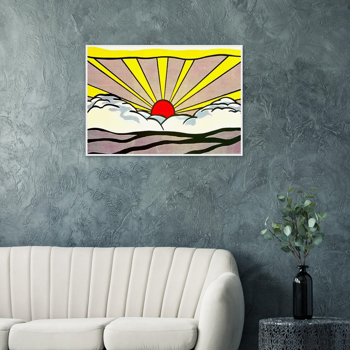 SUNRISE 1965 Framed Poster | Roy Lichtenstein Framed Prints Wall Art | Roy Lichtenstein Shop