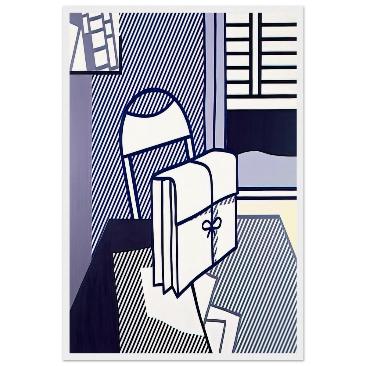STILL LIFE WITH DOSSIER 1976 Framed Poster | Roy Lichtenstein Framed Prints Wall Art | Roy Lichtenstein Shop