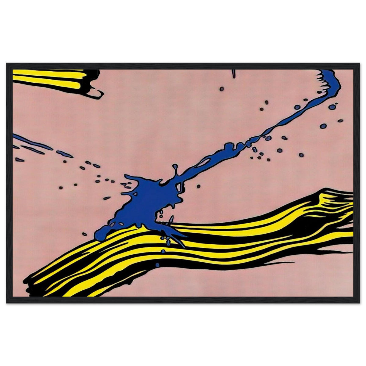 BRUSHSTROKE WITH SPATTER 1966 Framed Poster | Roy Lichtenstein Framed Prints Wall Art | Roy Lichtenstein Shop