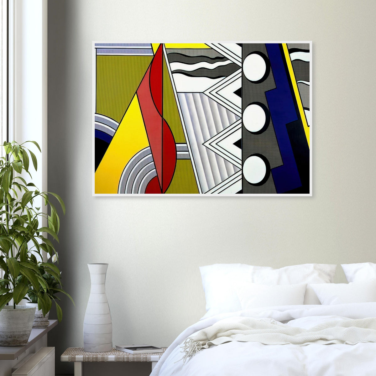 MODERN PAINTING WITH CLEF 1967 Framed Poster | Roy Lichtenstein Framed Prints Wall Art | Roy Lichtenstein Shop