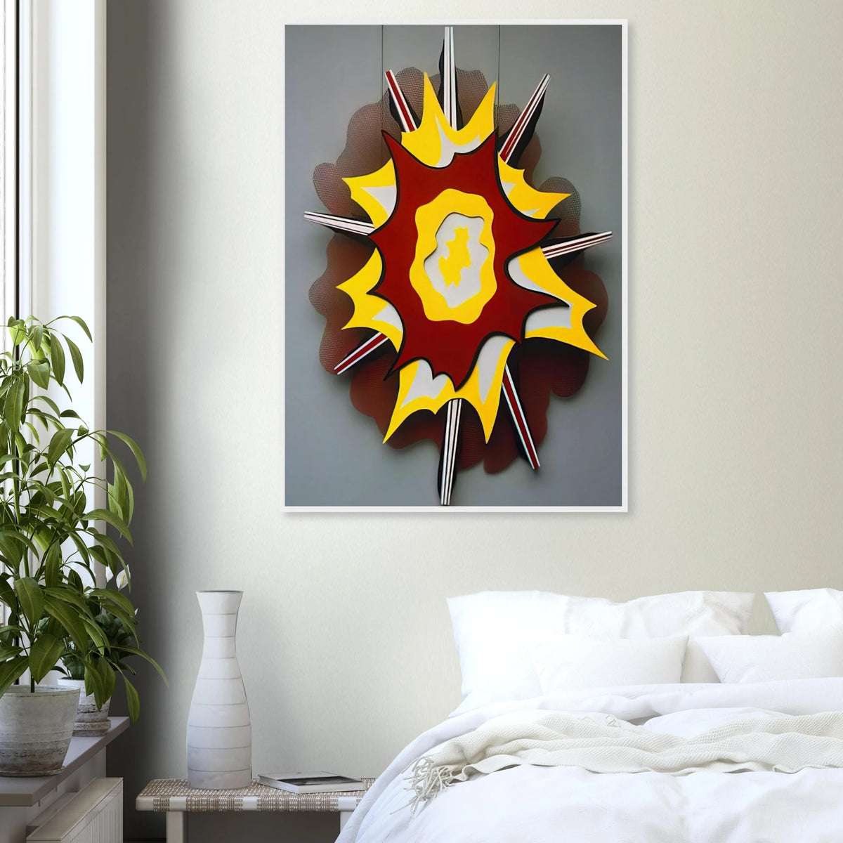 EXPLOSION I 1965 Framed Poster | Roy Lichtenstein Framed Prints Wall Art | Roy Lichtenstein Shop