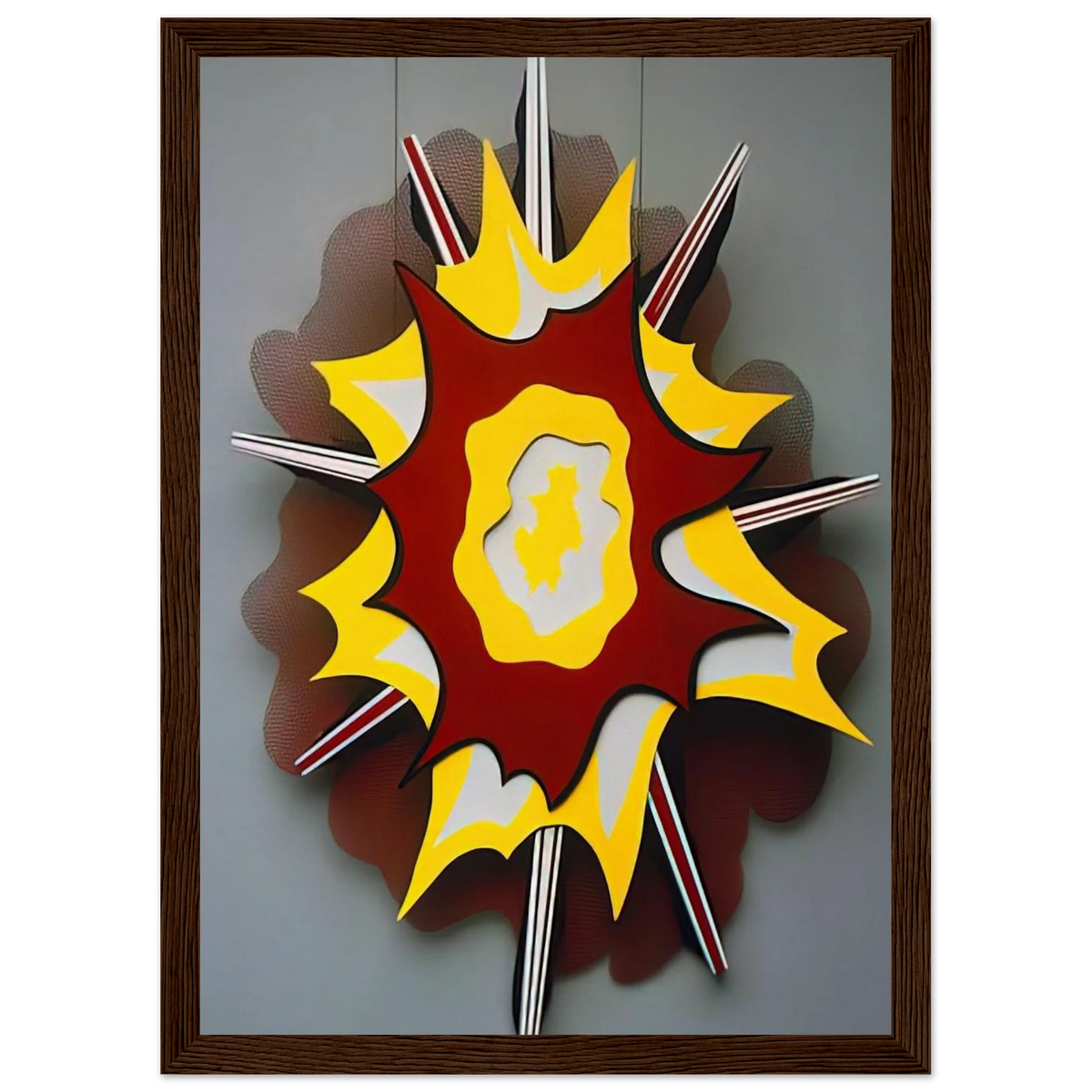 EXPLOSION I 1965 Framed Poster | Roy Lichtenstein Framed Prints Wall Art | Roy Lichtenstein Shop