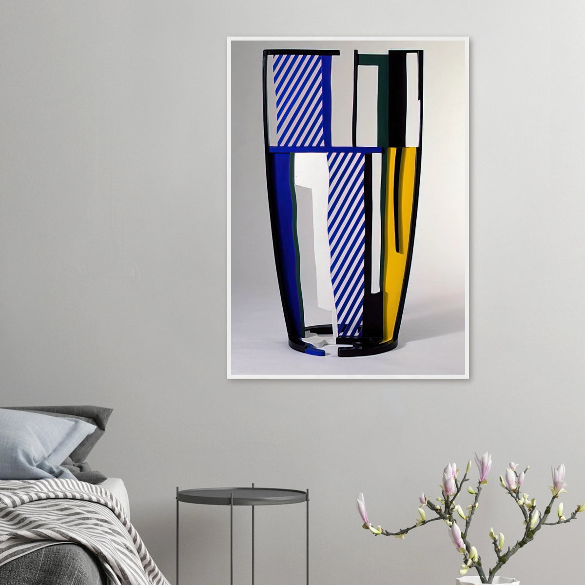 GLASS IV 1977 Framed Poster | Roy Lichtenstein Framed Prints Wall Art | Roy Lichtenstein Shop