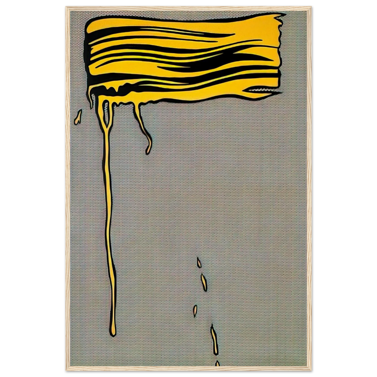 YELLOW BRUSHSTROKE I 1965 Framed Poster | Roy Lichtenstein Framed Prints Wall Art | Roy Lichtenstein Shop