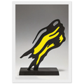 WEISMAN AWARD YELLOW BRUSHSTROKE 1991 Framed Poster | Roy Lichtenstein Framed Prints Wall Art | Roy Lichtenstein Shop