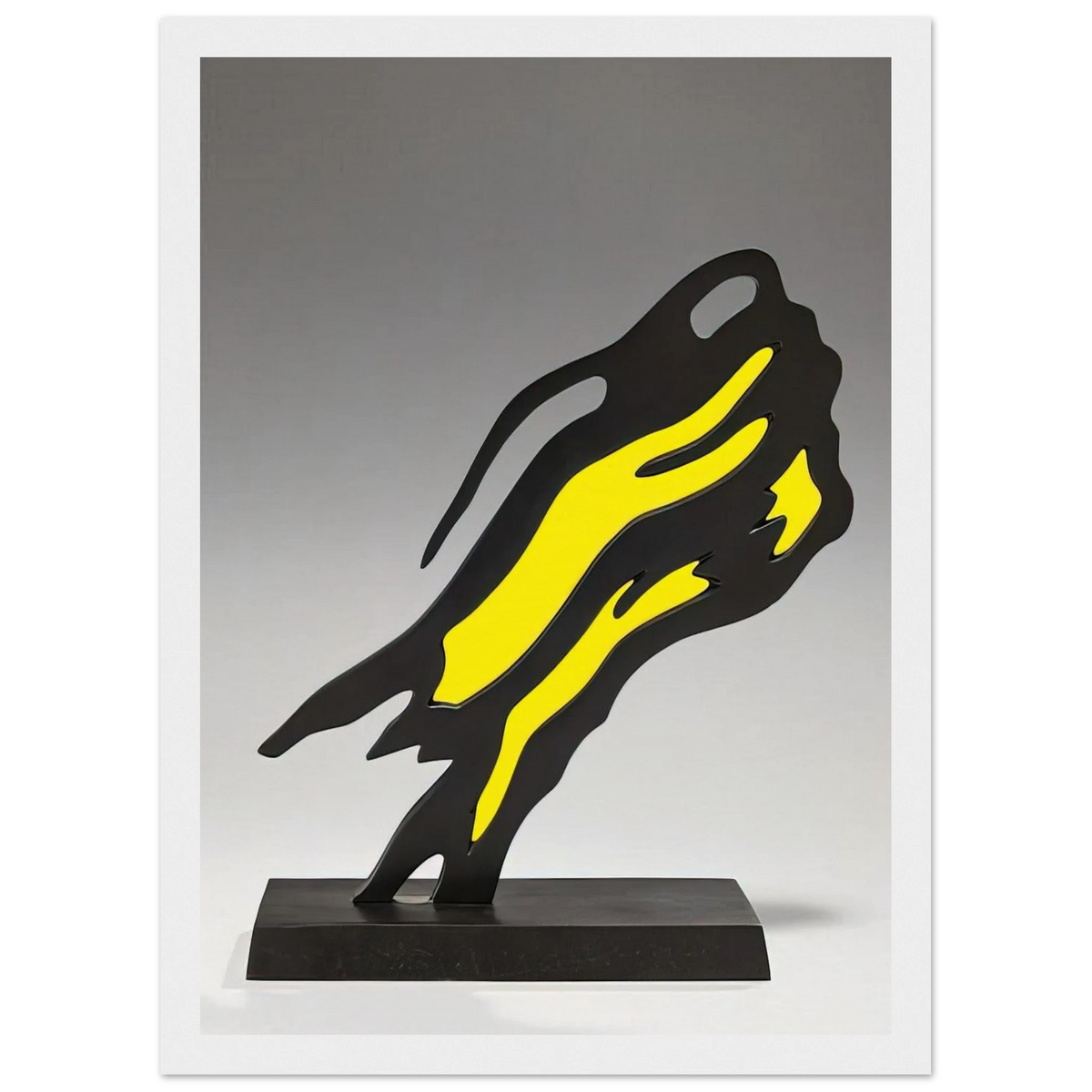 WEISMAN AWARD YELLOW BRUSHSTROKE 1991 Framed Poster | Roy Lichtenstein Framed Prints Wall Art | Roy Lichtenstein Shop
