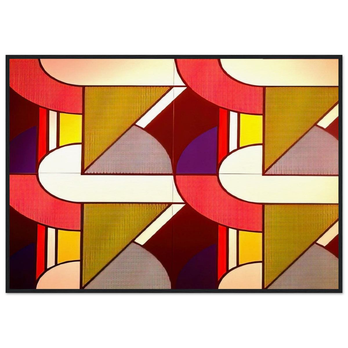 MODULAR PAINTING WITH FOUR PANELS 2 1969 Framed Poster | Roy Lichtenstein Framed Prints Wall Art | Roy Lichtenstein Shop