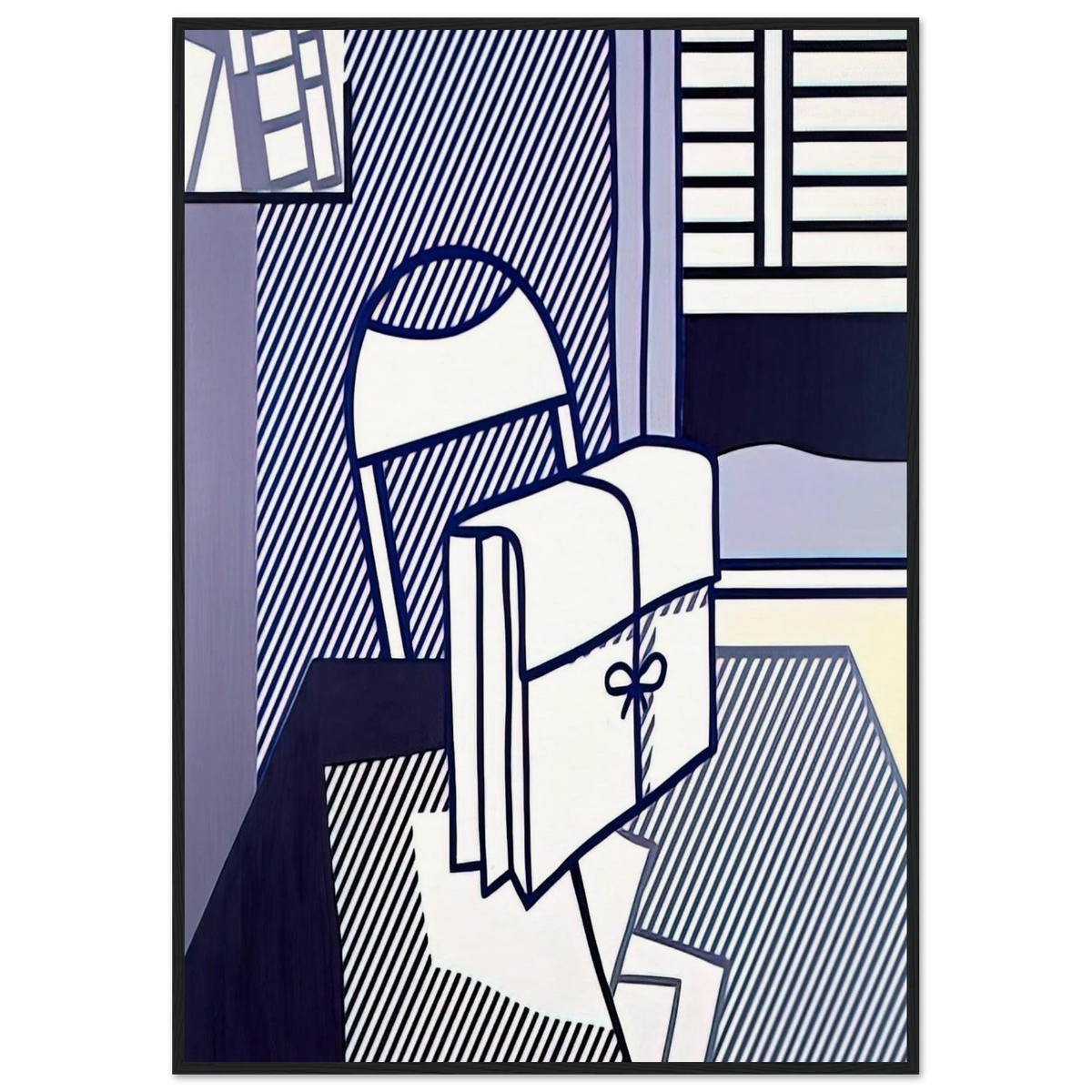 STILL LIFE WITH DOSSIER 1976 Framed Poster | Roy Lichtenstein Framed Prints Wall Art | Roy Lichtenstein Shop
