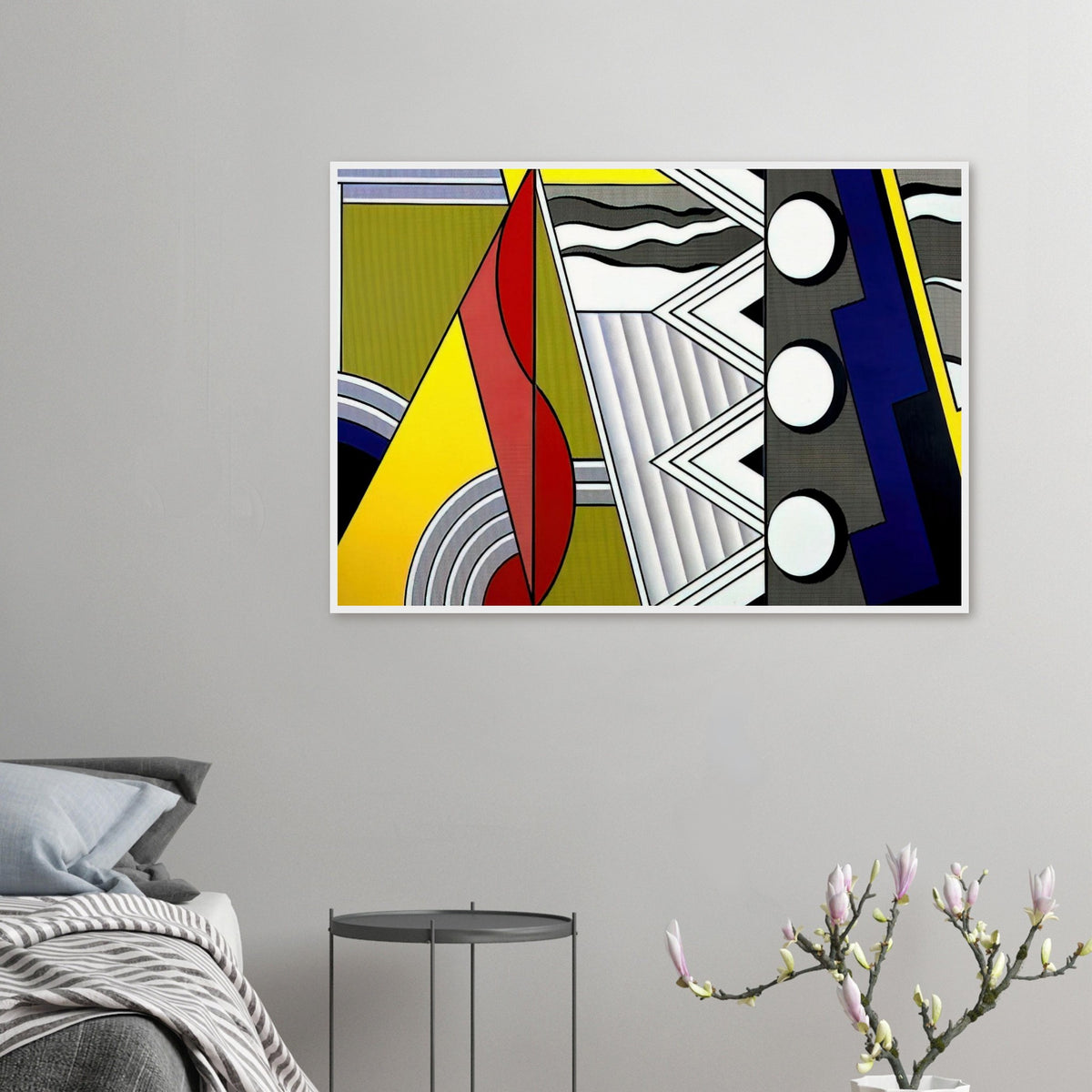 MODERN PAINTING WITH CLEF 1967 Framed Poster | Roy Lichtenstein Framed Prints Wall Art | Roy Lichtenstein Shop