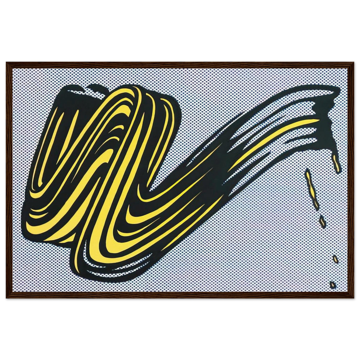 BRUSHSTROKE 1965 0 Framed Poster | Roy Lichtenstein Framed Prints Wall Art | Roy Lichtenstein Shop