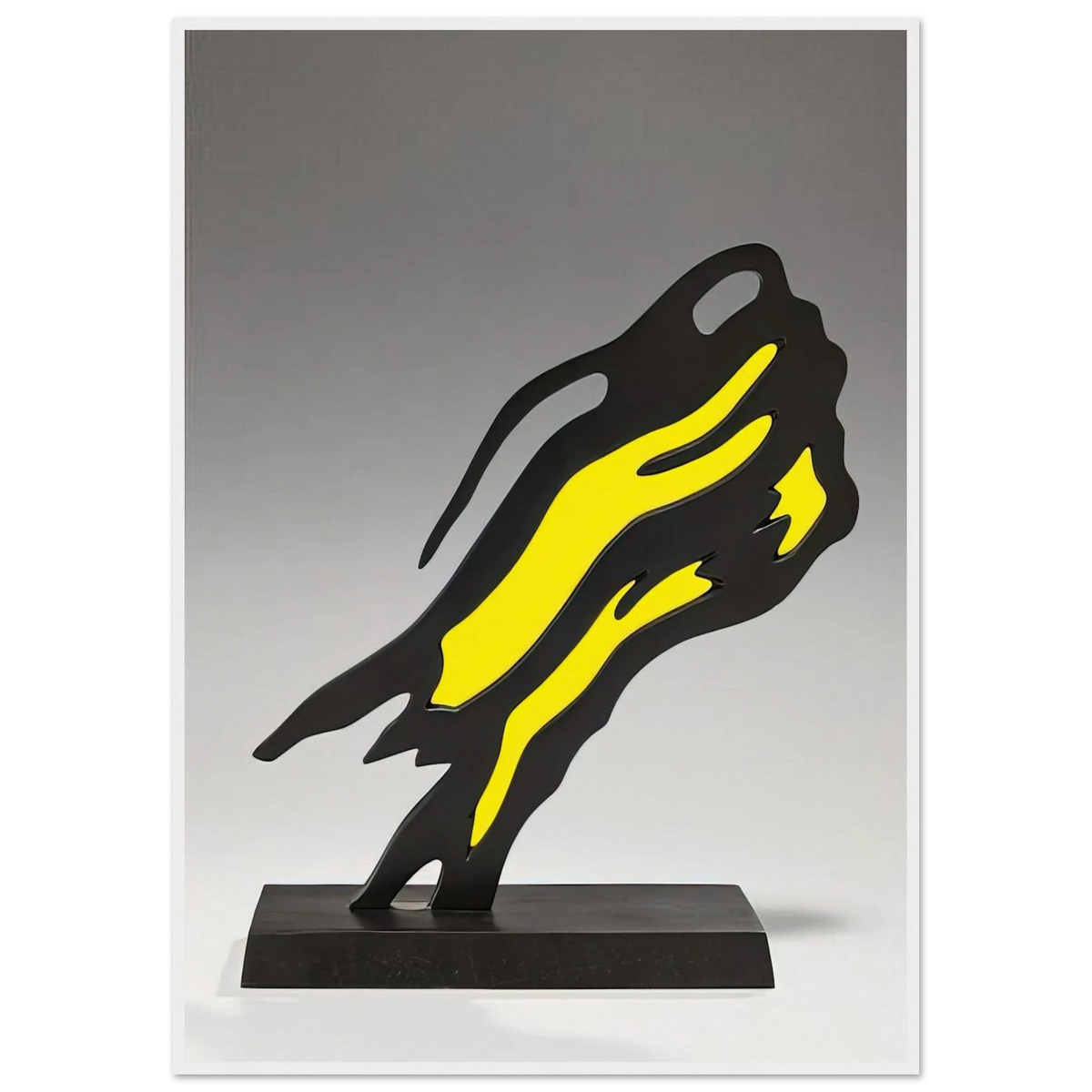 WEISMAN AWARD YELLOW BRUSHSTROKE 1991 Framed Poster | Roy Lichtenstein Framed Prints Wall Art | Roy Lichtenstein Shop