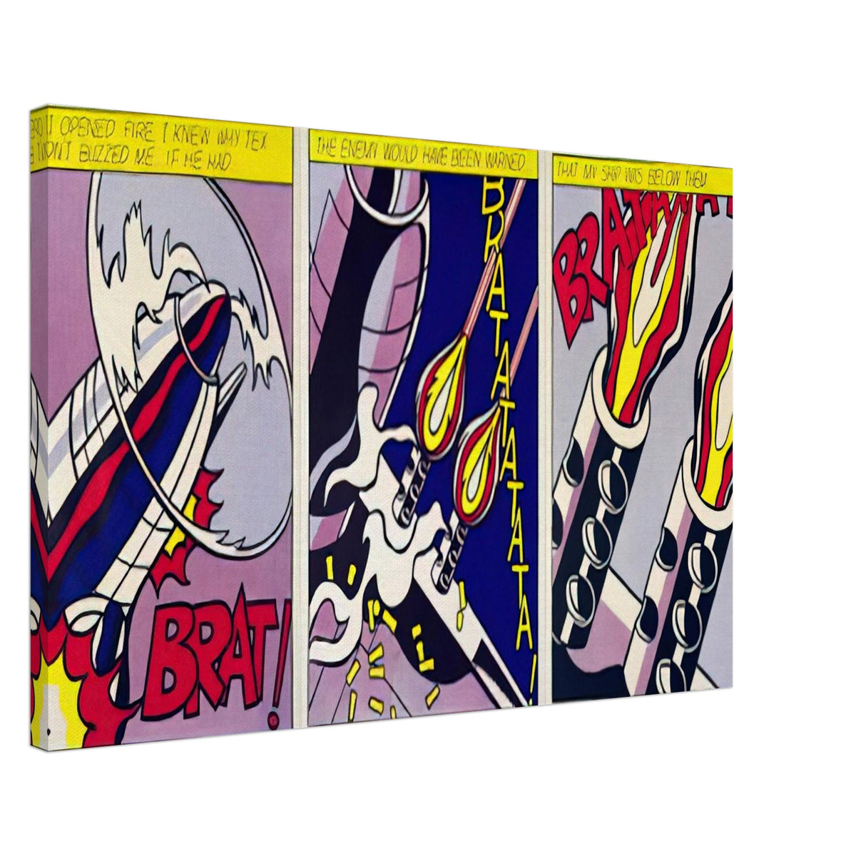 AS I OPENED FIRE 1964 Canvas | Roy Lichtenstein Canvas | Roy Lichtenstein Shop