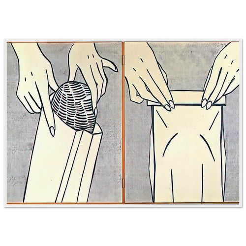 BREAD IN BAG 1961 Framed Poster | Roy Lichtenstein Framed Prints Wall Art | Roy Lichtenstein Shop