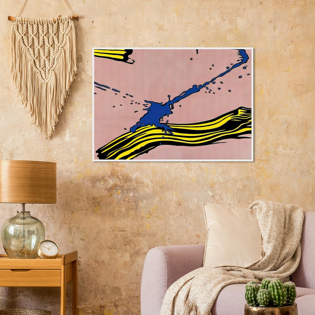 BRUSHSTROKE WITH SPATTER 1966 Framed Poster | Roy Lichtenstein Framed Prints Wall Art | Roy Lichtenstein Shop