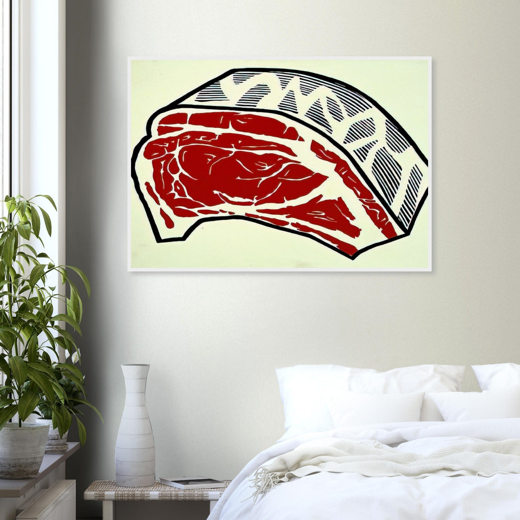 STANDING RIB 1962 Framed Poster | Roy Lichtenstein Framed Prints Wall Art | Roy Lichtenstein Shop