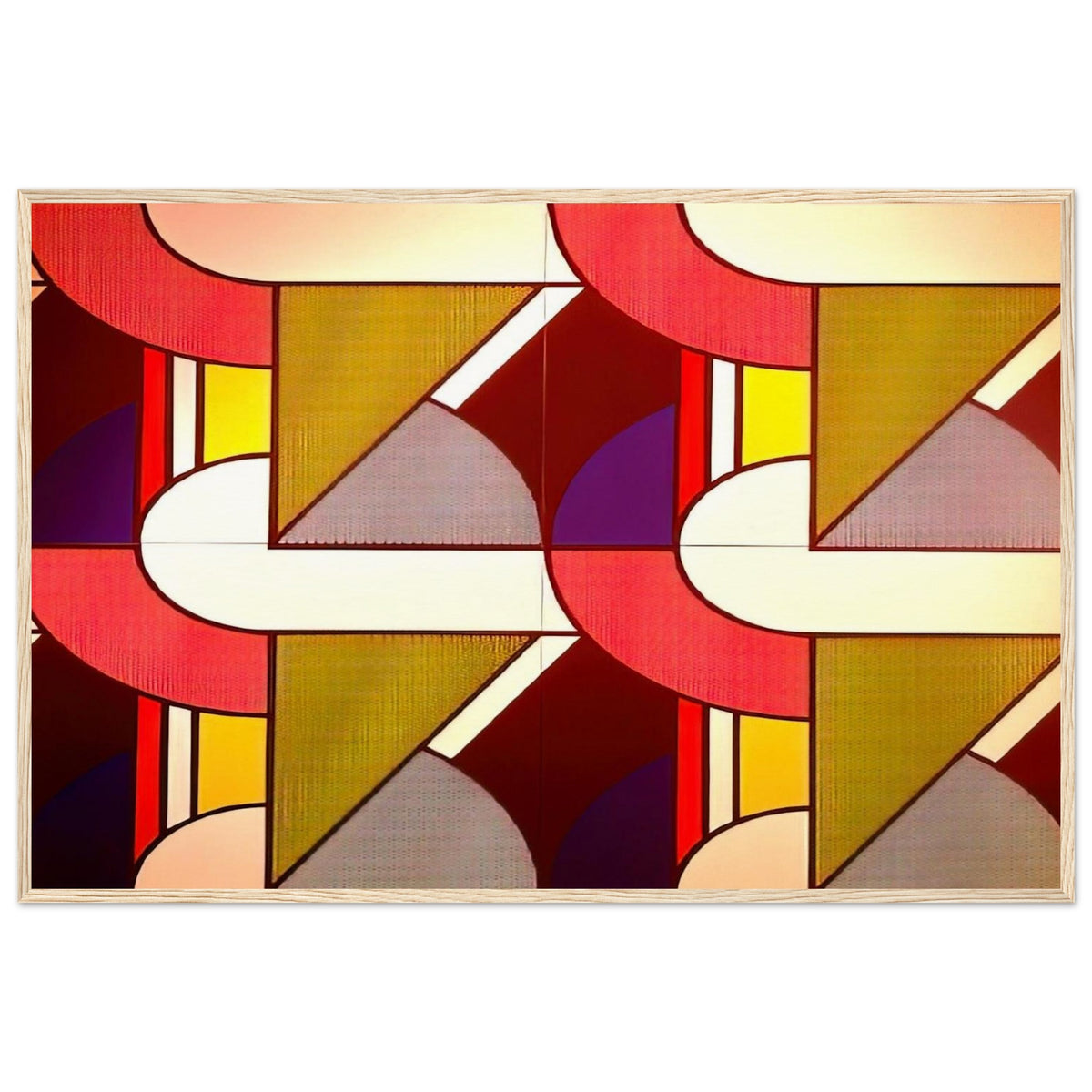MODULAR PAINTING WITH FOUR PANELS 2 1969 Framed Poster | Roy Lichtenstein Framed Prints Wall Art | Roy Lichtenstein Shop