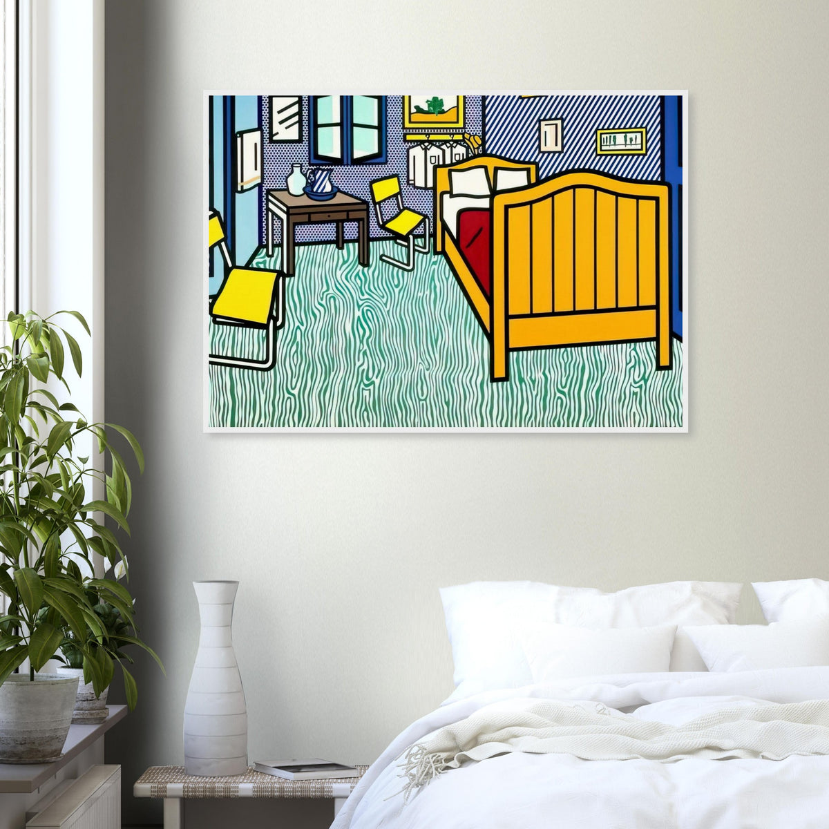 BEDROOM AT ARLES 1992 Framed Poster | Roy Lichtenstein Framed Prints Wall Art | Roy Lichtenstein Shop