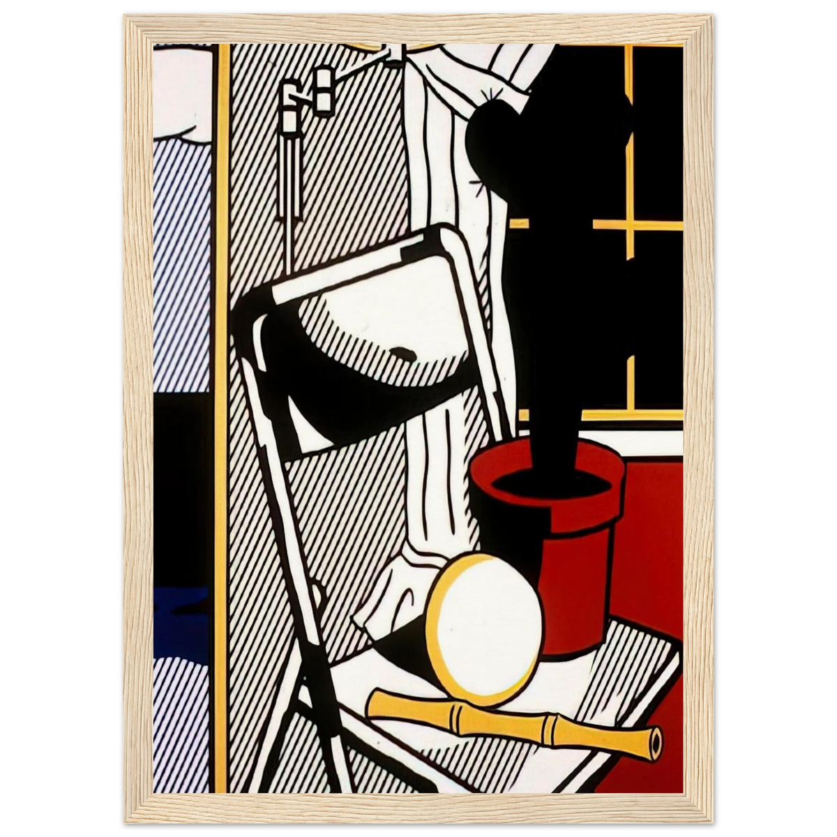 INTERIOR WITH CACTUS 1978 Framed Poster | Roy Lichtenstein Framed Prints Wall Art | Roy Lichtenstein Shop
