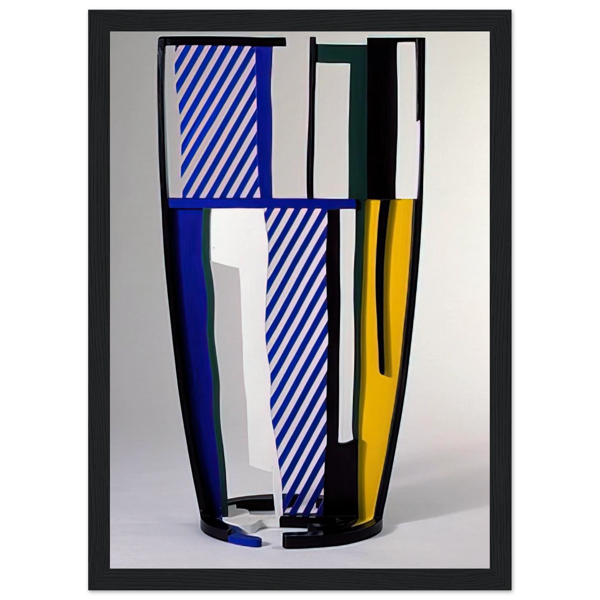 GLASS IV 1977 Framed Poster | Roy Lichtenstein Framed Prints Wall Art | Roy Lichtenstein Shop