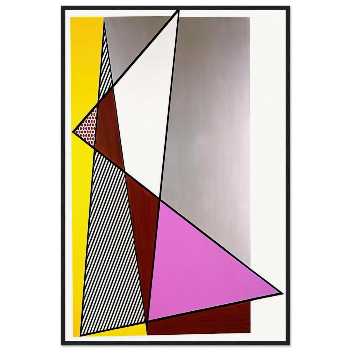 IMPERFECT PAINTING 1986 Framed Poster | Roy Lichtenstein Framed Prints Wall Art | Roy Lichtenstein Shop